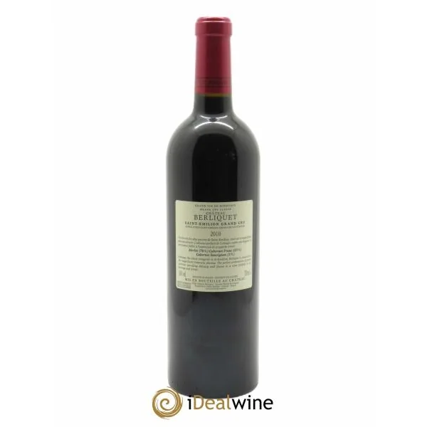 Château Berliquet Grand Cru Classé (CBO à partir de 12 bts) 2010