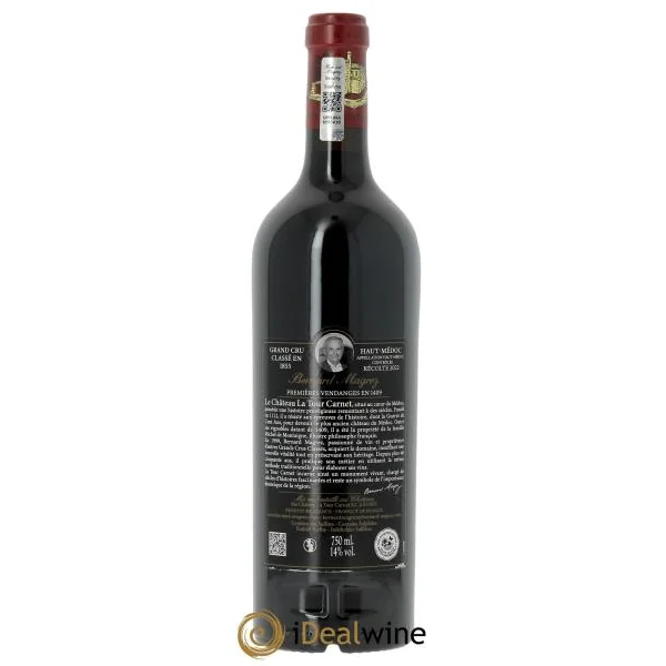 Château la Tour Carnet 4ème Grand Cru Classé (CBO à partir de 6 bts) 2022