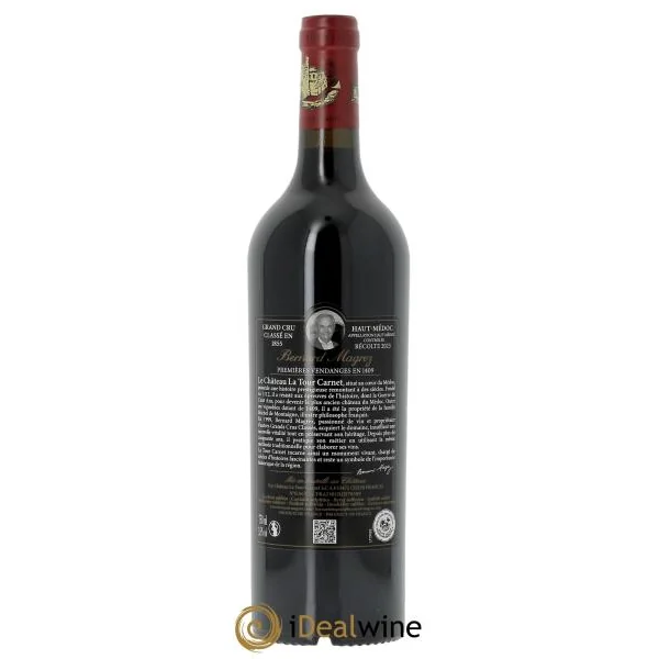 Château la Tour Carnet 4ème Grand Cru Classé (CBO à partir de 6 bts) 2023