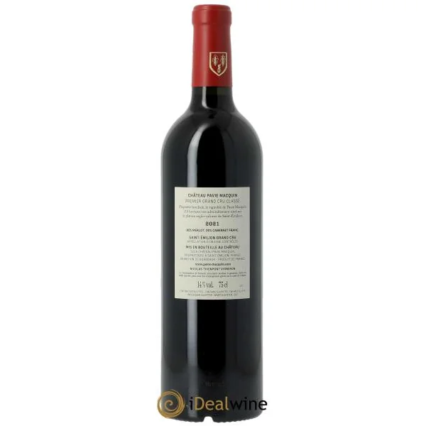Château Pavie Macquin 1er Grand Cru Classé B (CBO à partir de 6 bts) 2021