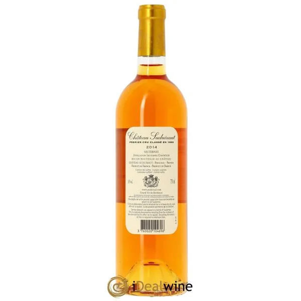 Château Suduiraut 1er Grand Cru Classé (CBO à partir de 6 bts) 2014
