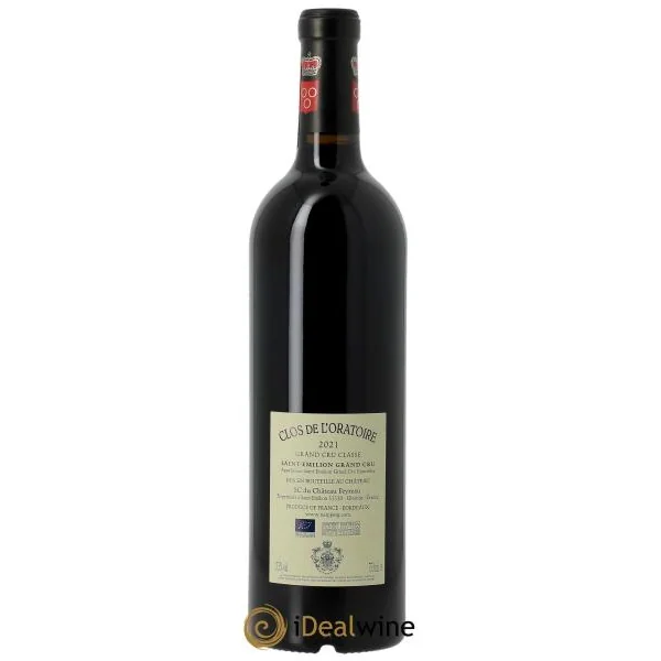 Clos de l'Oratoire Grand Cru Classé (CBO à partir de 6 bts) 2021