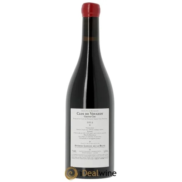 Clos de Vougeot Grand Cru Antoine Lepetit de la Bigne 2023