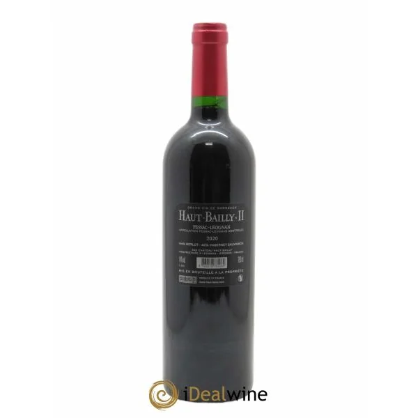 Haut Bailly II (Anciennement La Parde de Haut-Bailly) Second Vin (CBO à partir de 6 bts) 2020