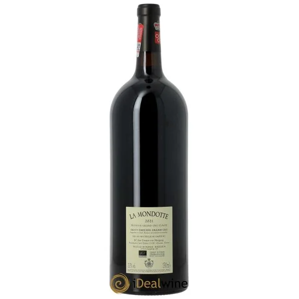 La Mondotte 1er Grand Cru Classé B depuis 2012 (CBO à partir de 3 mg) 2021