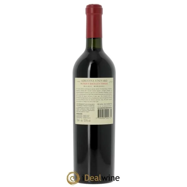 Mendoza Adrianna Vineyard Mundus Bacillus Terrae Catena Zapata (CBO à partir de 3 bts) 2021