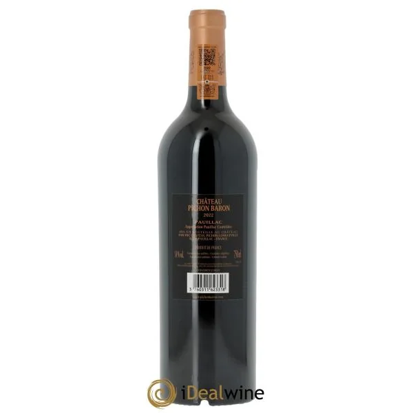 Pichon Longueville Baron 2ème Grand Cru Classé (CBO à partir de 6 bts) 2022