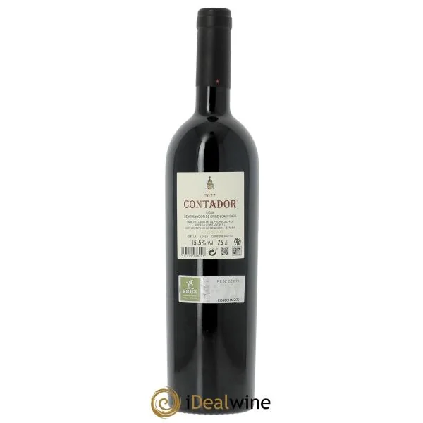 Rioja DOCa Bodega Contador DOCA Contador Benjamin Romeo 2022