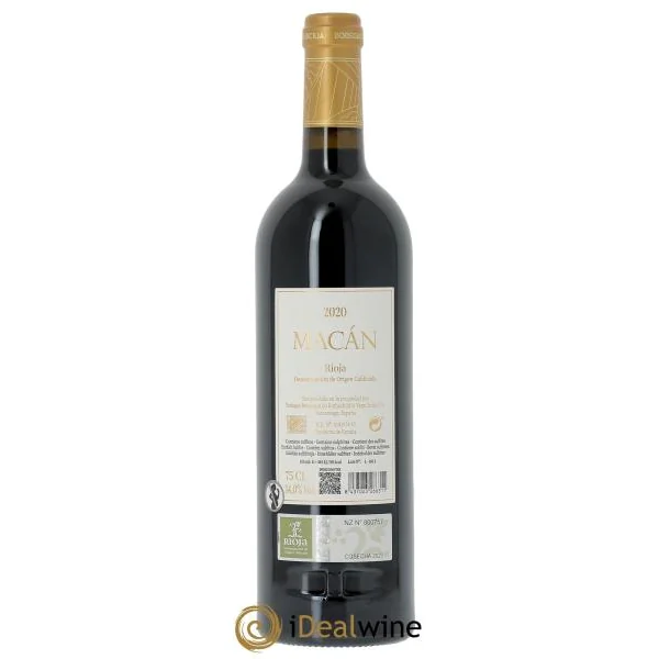Rioja DOCa Macan Benjamin de Rothschild u0026 Vega Sicilia S.A 2020