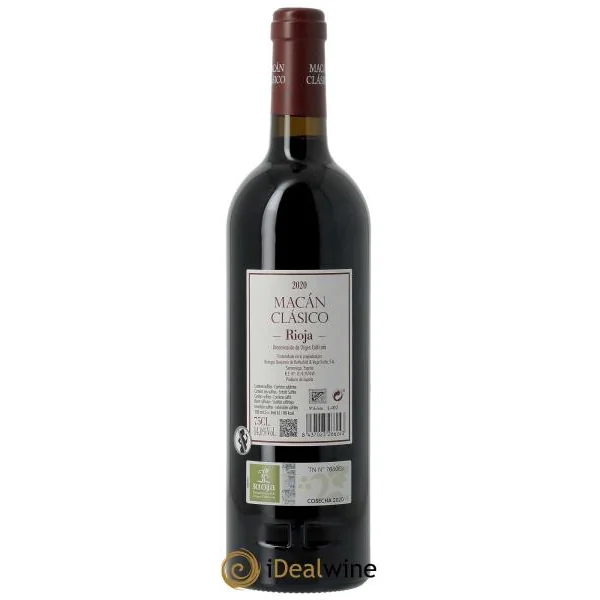 Rioja DOCa Macan Classico Benjamin de Rothschild u0026 Vega Sicilia S.A 2020